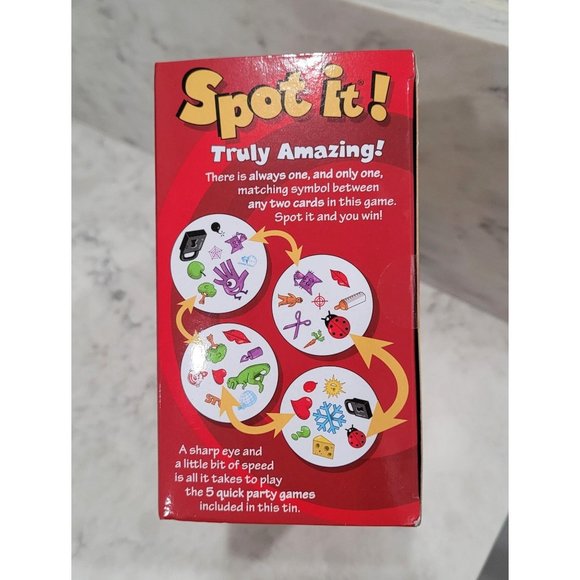 Spot It! Party Card Game! 7 & Up, 2 to 8 Players 2016 Complete - Picture 3 of 5